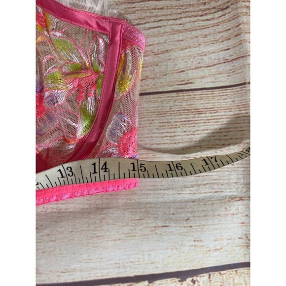 For Love And Lemons Women's Electric Fields Embroidery Underwire Bra - XL - Picture 3 of 12